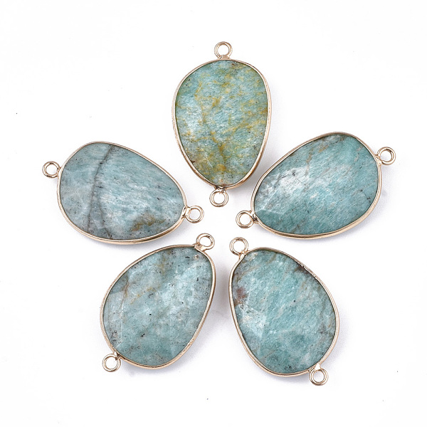 PandaHall Natural Amazonite Links connectors, with Brass Findings, Faceted, Oval, Golden, 37.5~38.5x22~22.5x6.5~8mm, Hole: 2.5mm Amazonite...
PandaHall Natural Amazonite Links connectors, with Brass Findings, Faceted, Oval, Golden, 37.5~38.5x22~22.5x6.5~8mm, Hole: 2.5mm Amazonite...
