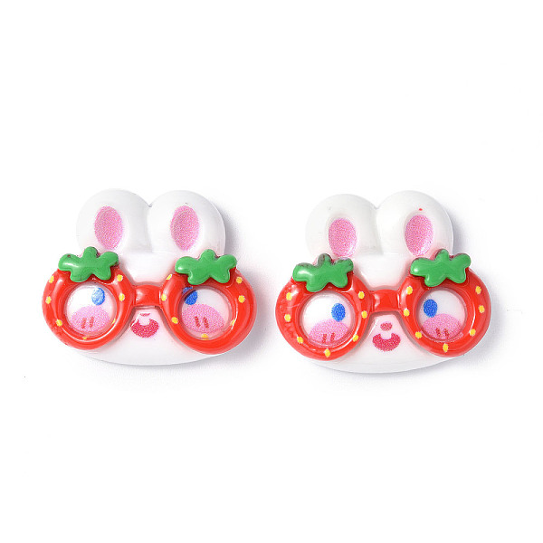 PandaHall Opaque Resin Cabochons, Animal with Strawberry Glasses, Rabbit Pattern, 24x28.5x8mm Resin Rabbit
PandaHall Opaque Resin Cabochons, Animal with Strawberry Glasses, Rabbit Pattern, 24x28.5x8mm Resin Rabbit
