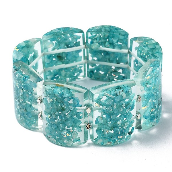 PandaHall Natural Calcite & Synthetic Opal Stretch Bracelets, Epoxy Resin Domino Bracelets for Women, Dark Turquoise, Inner Diameter: 2-3/8...
PandaHall Natural Calcite & Synthetic Opal Stretch Bracelets, Epoxy Resin Domino Bracelets for Women, Dark Turquoise, Inner Diameter: 2-3/8...