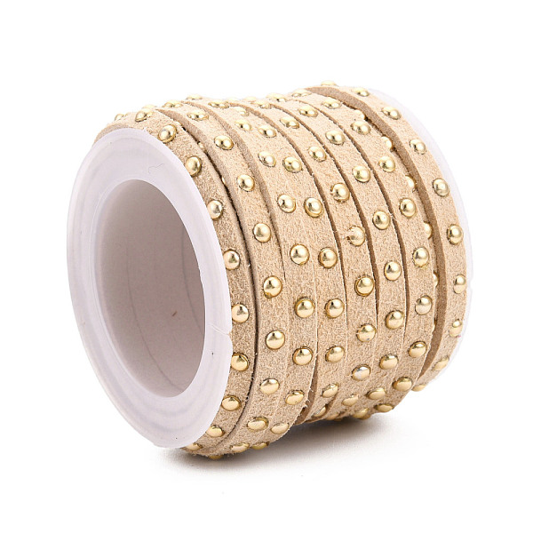 PandaHall Faux Suede Cord, with Golden Tone Alloy Rivet, For Punk Rock Jewelry Making, Wheat, 5x2.5mm, about 5.46 yards(5m)/roll Faux..., Orange
PandaHall Faux Suede Cord, with Golden Tone Alloy Rivet, For Punk Rock Jewelry Making, Wheat, 5x2.5mm, about 5.46 yards(5m)/roll Faux..., Orange