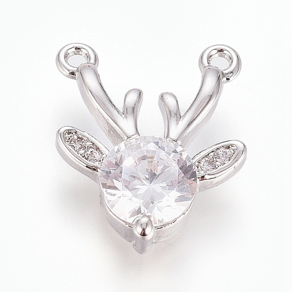 PandaHall Christmas Brass Micro Pave Cubic Zirconia Pendants, Long-Lasting Plated, Elk Christmas Reindeer/Stag, Clear, Real Platinum Plated...
PandaHall Christmas Brass Micro Pave Cubic Zirconia Pendants, Long-Lasting Plated, Elk Christmas Reindeer/Stag, Clear, Real Platinum Plated...
