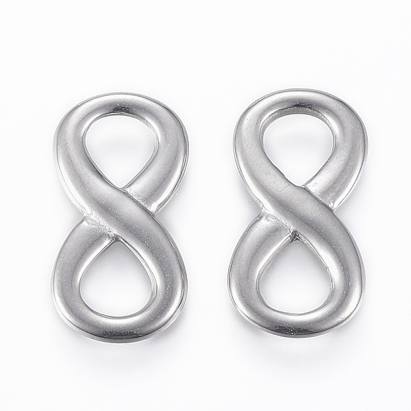 PandaHall 304 Stainless Steel Links connectors, Infinity, Stainless Steel Color, 20.5x10.5x2mm, Hole: 6x5.5mm 304 Stainless Steel Infinity
PandaHall 304 Stainless Steel Links connectors, Infinity, Stainless Steel Color, 20.5x10.5x2mm, Hole: 6x5.5mm 304 Stainless Steel Infinity