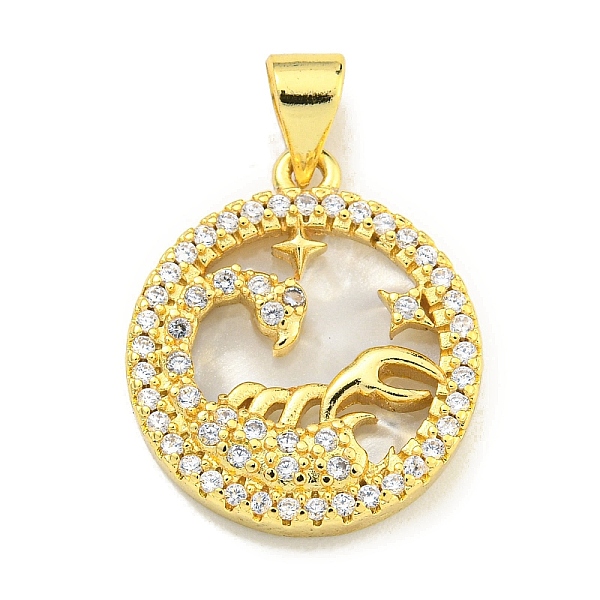 PandaHall Brass Micro Pave Clear Cubic Zirconia Pendants, with Shell, Real 18K Gold Plated, Scorpio, 19x16.5x3mm, Hole: 4x3.5mm Brass+Cubic...
PandaHall Brass Micro Pave Clear Cubic Zirconia Pendants, with Shell, Real 18K Gold Plated, Scorpio, 19x16.5x3mm, Hole: 4x3.5mm Brass+Cubic...