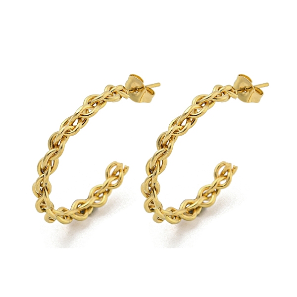 PandaHall 304 Stainless Steel Earrings for Women, C-Shape, Golden, 29.5x4mm 304 Stainless Steel Others
PandaHall 304 Stainless Steel Earrings for Women, C-Shape, Golden, 29.5x4mm 304 Stainless Steel Others