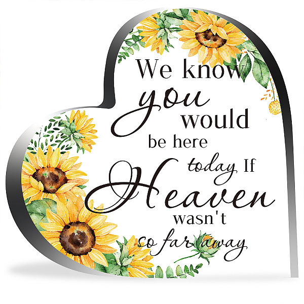 PandaHall CREATCABIN Acrylic Heart Memorial Gift Sunflowers Pattern Sympathy Bereavement Condolence Sentimental Gifts For Condolence Grief...
PandaHall CREATCABIN Acrylic Heart Memorial Gift Sunflowers Pattern Sympathy Bereavement Condolence Sentimental Gifts For Condolence Grief...