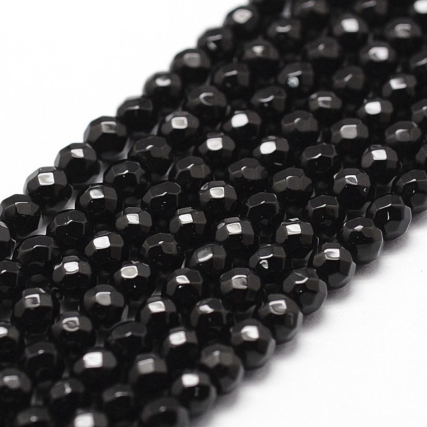 PandaHall Natural Black Onyx Beads Strands, Grade A, Faceted, Round, 4mm, Hole: 1mm, about 96pcs/strand, 14.9 inch~15.1 inch Black Onyx...
PandaHall Natural Black Onyx Beads Strands, Grade A, Faceted, Round, 4mm, Hole: 1mm, about 96pcs/strand, 14.9 inch~15.1 inch Black Onyx...