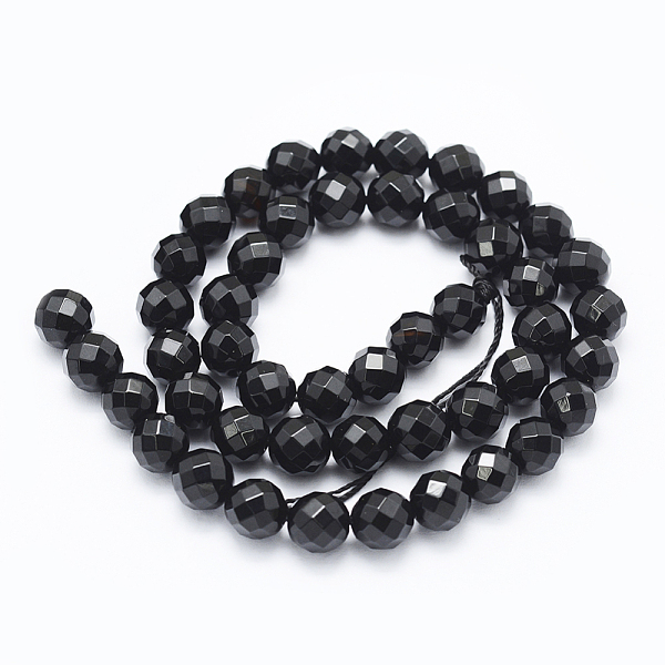 PandaHall Natural Black Onyx Beads Strands, Dyed, Round, Faceted, 4mm, Hole: 0.5mm, about 97pcs/strand, 14.96 inch(38cm) Black Onyx Round
PandaHall Natural Black Onyx Beads Strands, Dyed, Round, Faceted, 4mm, Hole: 0.5mm, about 97pcs/strand, 14.96 inch(38cm) Black Onyx Round