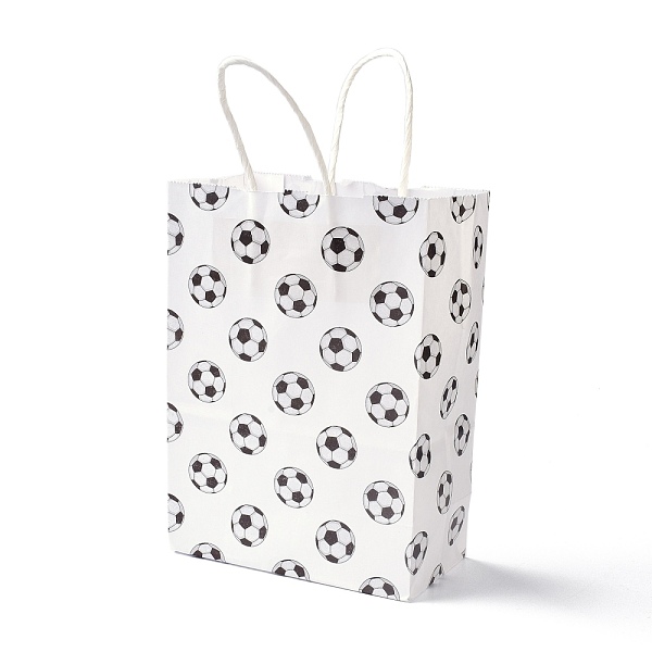 PandaHall Rectangle Paper Bags, with Handle, for Gift Bags and Shopping Bags, Sports Theme, Football Pattern, White, 14.9x8.1x21cm Paper...
PandaHall Rectangle Paper Bags, with Handle, for Gift Bags and Shopping Bags, Sports Theme, Football Pattern, White, 14.9x8.1x21cm Paper...