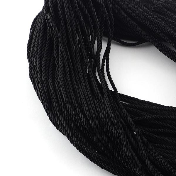 PandaHall Polyester Cord, with Cotton Cords Inside, Black, 5mm, about 103.89 yards(95m)/bundle Polyester Black
PandaHall Polyester Cord, with Cotton Cords Inside, Black, 5mm, about 103.89 yards(95m)/bundle Polyester Black