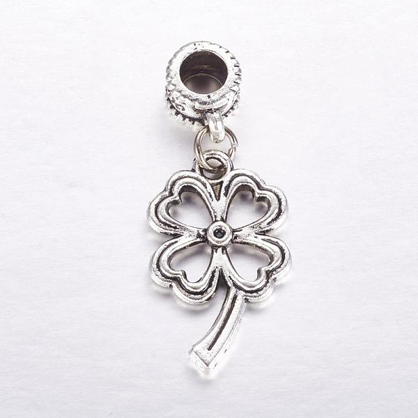 PandaHall Tibetan Style Alloy European Dangle Charms, Large Hole Pendants, Clover, Antique Silver, 36mm, Hole: 4.5mm, Pendant: 24.5x14.5x2mm...
PandaHall Tibetan Style Alloy European Dangle Charms, Large Hole Pendants, Clover, Antique Silver, 36mm, Hole: 4.5mm, Pendant: 24.5x14.5x2mm...