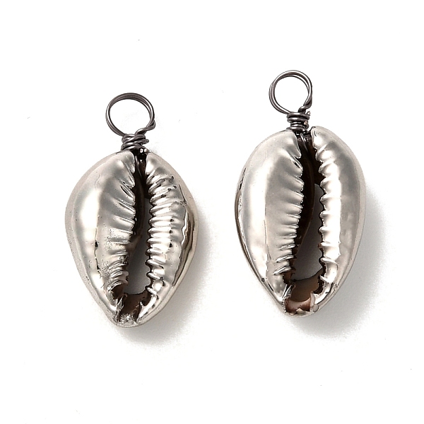 PandaHall Electroplated Shell Beads Pendants, with Eco-Friendly Copper Wire, Gunmetal, 23~26x11~13x6~7.5mm, Hole: 3.5mm Shell Shell Shape
PandaHall Electroplated Shell Beads Pendants, with Eco-Friendly Copper Wire, Gunmetal, 23~26x11~13x6~7.5mm, Hole: 3.5mm Shell Shell Shape