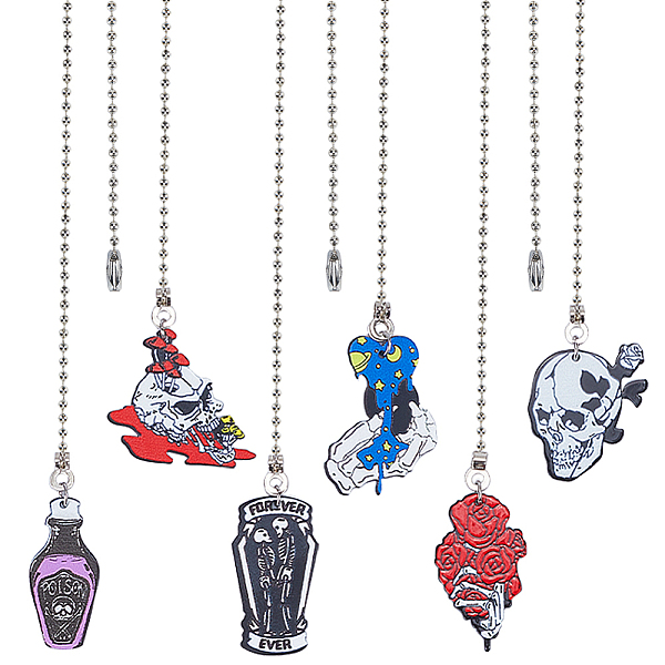 PandaHall Halloween Printed Acrylic Pendant Ceiling Fan Pull Chain Extenders, Bottle/Skull with Mushroom/Skull with Heart Pendant Decoration..., Multicolor
PandaHall Halloween Printed Acrylic Pendant Ceiling Fan Pull Chain Extenders, Bottle/Skull with Mushroom/Skull with Heart Pendant Decoration..., Multicolor