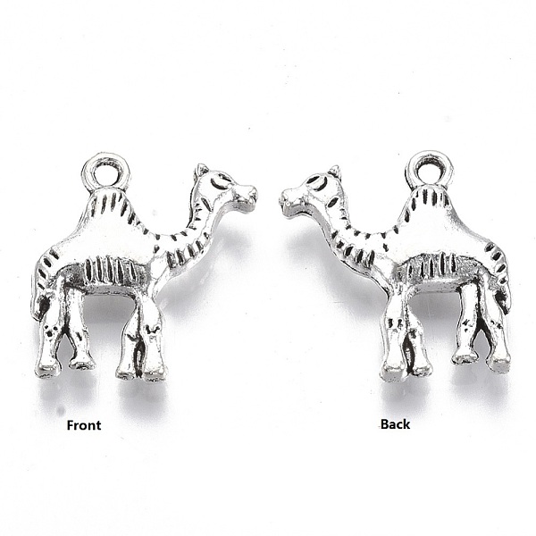 PandaHall Tibetan Style Alloy Pendants, Cadmium Free & Lead Free, Camel Shape, Antique Silver, 22x19.5x5mm, Hole: 1.8mm, about 310pcs/1000g...
PandaHall Tibetan Style Alloy Pendants, Cadmium Free & Lead Free, Camel Shape, Antique Silver, 22x19.5x5mm, Hole: 1.8mm, about 310pcs/1000g...