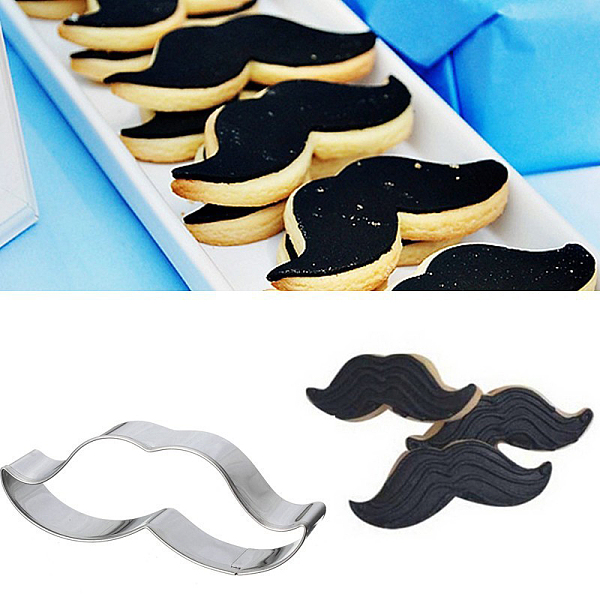 PandaHall 304 Stainless Steel Cookie Cutters, Cookies Moulds, DIY Biscuit Baking Tool, Mustache, Stainless Steel Color, 33x105mm 304...
PandaHall 304 Stainless Steel Cookie Cutters, Cookies Moulds, DIY Biscuit Baking Tool, Mustache, Stainless Steel Color, 33x105mm 304...