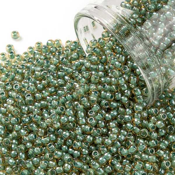 PandaHall TOHO Round Seed Beads, Japanese Seed Beads, (380) Inside Color Topaz/Mint Julep Lined, 11/0, 2.2mm, Hole: 0.8mm, about..., Pink
PandaHall TOHO Round Seed Beads, Japanese Seed Beads, (380) Inside Color Topaz/Mint Julep Lined, 11/0, 2.2mm, Hole: 0.8mm, about..., Pink