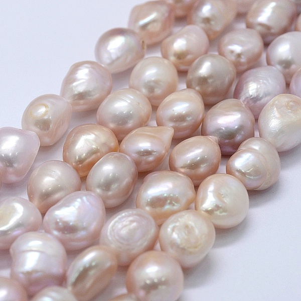 PandaHall Natural Cultured Freshwater Pearl Beads Strands, Potato, Misty Rose, 11~12x11~12x8~9mm, Hole: 0.2mm, about 30pcs/strand, 14.1 inch...
PandaHall Natural Cultured Freshwater Pearl Beads Strands, Potato, Misty Rose, 11~12x11~12x8~9mm, Hole: 0.2mm, about 30pcs/strand, 14.1 inch...