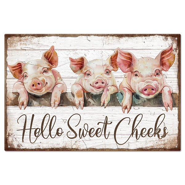 PandaHall Vintage Metal Tin Sign, Iron Wall Decor for Bars, Restaurants, Cafe Pubs, Rectangle, Pig, 300x200x0.5mm Iron Pig
PandaHall Vintage Metal Tin Sign, Iron Wall Decor for Bars, Restaurants, Cafe Pubs, Rectangle, Pig, 300x200x0.5mm Iron Pig