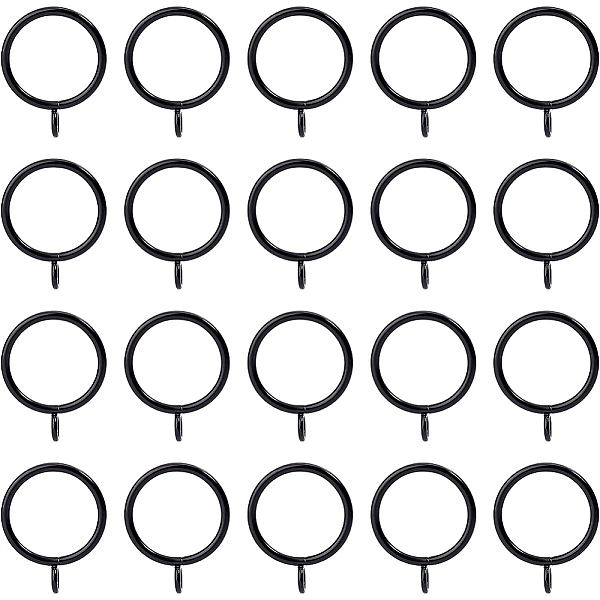 PandaHall BENECREAT Iron Curtain Rings with Eyelet, Apply for Curtain Rod, 1.5 Inch Drapery Rings, Electrophoresis Black, 49x39x3.5~11.5mm...
PandaHall BENECREAT Iron Curtain Rings with Eyelet, Apply for Curtain Rod, 1.5 Inch Drapery Rings, Electrophoresis Black, 49x39x3.5~11.5mm...