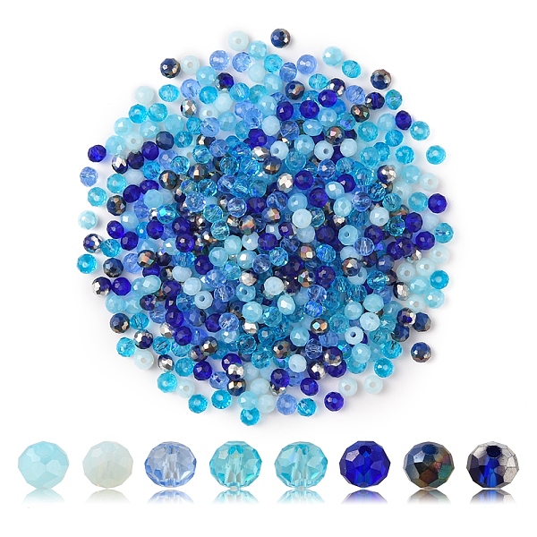 PandaHall 500Pcs Electroplat Opaque Glass Beads, Half Rainbow Plated, Faceted, Rondelle, Blue, 4x3mm, Hole: 0.4mm Glass Rondelle Blue
PandaHall 500Pcs Electroplat Opaque Glass Beads, Half Rainbow Plated, Faceted, Rondelle, Blue, 4x3mm, Hole: 0.4mm Glass Rondelle Blue