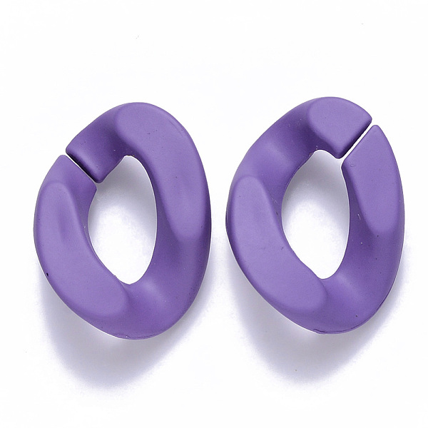PandaHall Opaque Spray Painted Acrylic Linking Rings, Quick Link Connectors, for Curb Chains Making, Twist, Medium Purple, 30x21x6mm, Inner...
PandaHall Opaque Spray Painted Acrylic Linking Rings, Quick Link Connectors, for Curb Chains Making, Twist, Medium Purple, 30x21x6mm, Inner...
