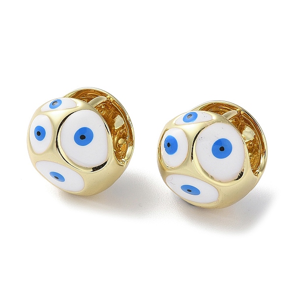 PandaHall Round with Evil Eye Enamel Hook Earrings, Rack Plating Real 18k Gold Plated Brass Earrings, Lead Free & Cadmium Free, White...
PandaHall Round with Evil Eye Enamel Hook Earrings, Rack Plating Real 18k Gold Plated Brass Earrings, Lead Free & Cadmium Free, White...