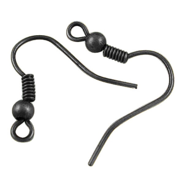 PandaHall Brass Earring Hooks, with Horizontal Loop, Gunmetal, 17~19x16~18x0.8mm, Hole: 2mm Brass Black
PandaHall Brass Earring Hooks, with Horizontal Loop, Gunmetal, 17~19x16~18x0.8mm, Hole: 2mm Brass Black
