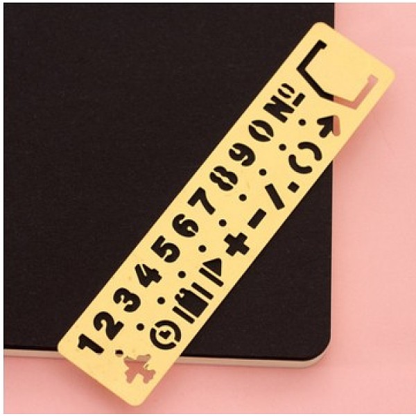 PandaHall Brass Drawing Stencil, Hollow Hand Accounts Ruler Templat, For DIY Scrapbooking, Number, Yellow, 130x30mm Brass Yellow
PandaHall Brass Drawing Stencil, Hollow Hand Accounts Ruler Templat, For DIY Scrapbooking, Number, Yellow, 130x30mm Brass Yellow