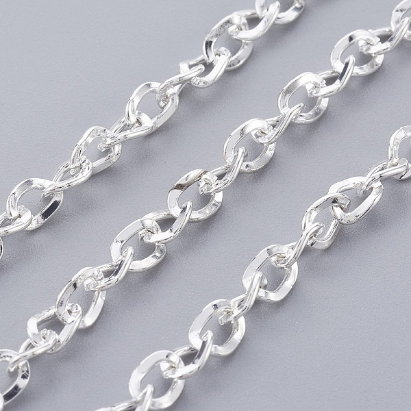 PandaHall Iron Cable Chains, Side Twisted Chains, Unwelded, Silver, 5x4x0.9mm Iron
PandaHall Iron Cable Chains, Side Twisted Chains, Unwelded, Silver, 5x4x0.9mm Iron