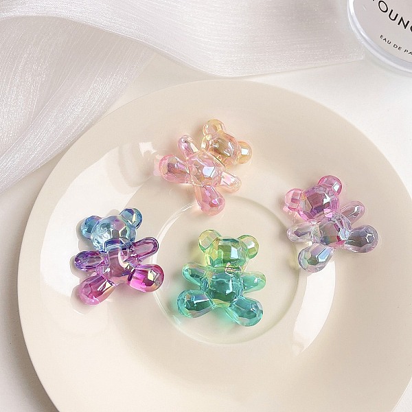 PandaHall Gradient Color Transparrent Acrylic Eoropean Beads, Large Hole Beads, Bear, Mixed Color, 32.2x30.4x15.4mm, Hole: 4.2mm Acrylic..., Multicolor
PandaHall Gradient Color Transparrent Acrylic Eoropean Beads, Large Hole Beads, Bear, Mixed Color, 32.2x30.4x15.4mm, Hole: 4.2mm Acrylic..., Multicolor