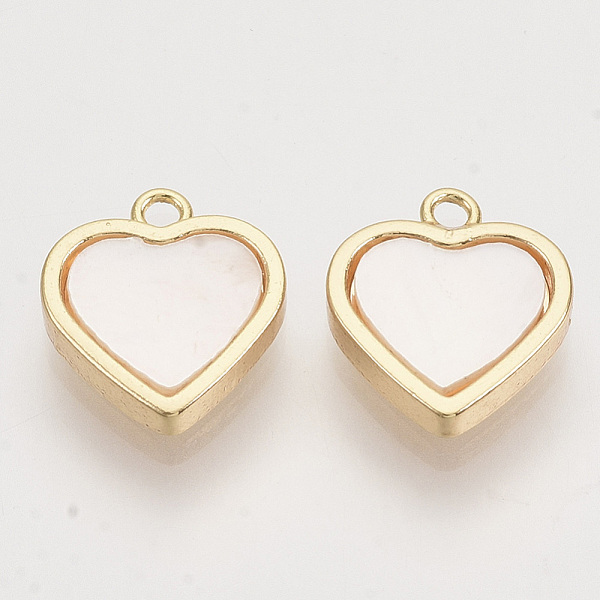 PandaHall Shell Charms, with Brass Findings, Nickel Free, Heart, Real 18K Gold Plated, 11.5x10x2.5mm, Hole: 1.2mm Shell Heart
PandaHall Shell Charms, with Brass Findings, Nickel Free, Heart, Real 18K Gold Plated, 11.5x10x2.5mm, Hole: 1.2mm Shell Heart