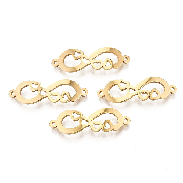 PandaHall 201 Stainless Steel Links connectors, Infinity, Golden, 31.5x10x1mm, Hole: 1mm 201 Stainless Steel Infinity
PandaHall 201 Stainless Steel Links connectors, Infinity, Golden, 31.5x10x1mm, Hole: 1mm 201 Stainless Steel Infinity