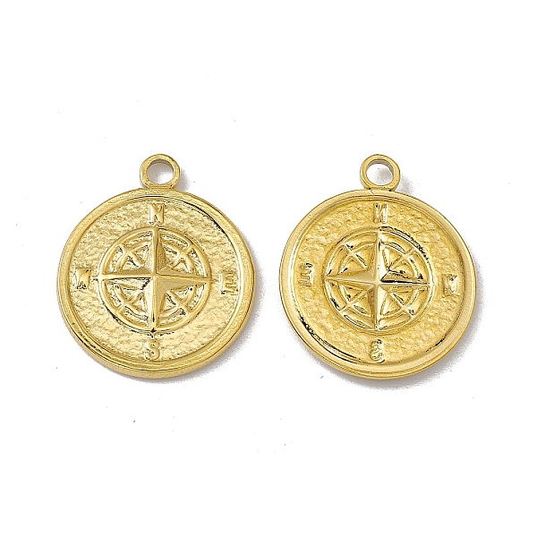 PandaHall Vacuum Plating 304 Stainless Steel Pendants, Flat Round with Compass, Golden, 19x16x1.5mm, Hole: 2.2mm 304 Stainless Steel Flat...
PandaHall Vacuum Plating 304 Stainless Steel Pendants, Flat Round with Compass, Golden, 19x16x1.5mm, Hole: 2.2mm 304 Stainless Steel Flat...