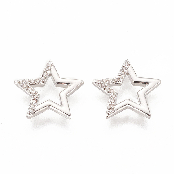 PandaHall Brass Micro Pave Clear Cubic Zirconia Pendants, Star, Platinum, 15x15.5x1.5mm Brass+Cubic Zirconia Star Clear
PandaHall Brass Micro Pave Clear Cubic Zirconia Pendants, Star, Platinum, 15x15.5x1.5mm Brass+Cubic Zirconia Star Clear