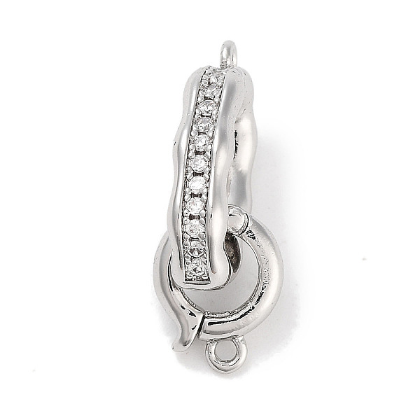 PandaHall Brass Micro Pave CLear Cubic Zirconia Interlocking Clasps, Oval, Platinum, 11x8.5x2.8mm, Hole: 1.2mm Brass+Cubic Zirconia
PandaHall Brass Micro Pave CLear Cubic Zirconia Interlocking Clasps, Oval, Platinum, 11x8.5x2.8mm, Hole: 1.2mm Brass+Cubic Zirconia