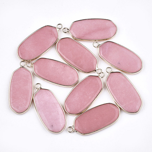 PandaHall Natural White Jade Pendants, with Brass Findings, Oval, Dyed, Golden, 36~37x15~16x3~4mm, Hole: 2mm White Jade Oval
PandaHall Natural White Jade Pendants, with Brass Findings, Oval, Dyed, Golden, 36~37x15~16x3~4mm, Hole: 2mm White Jade Oval