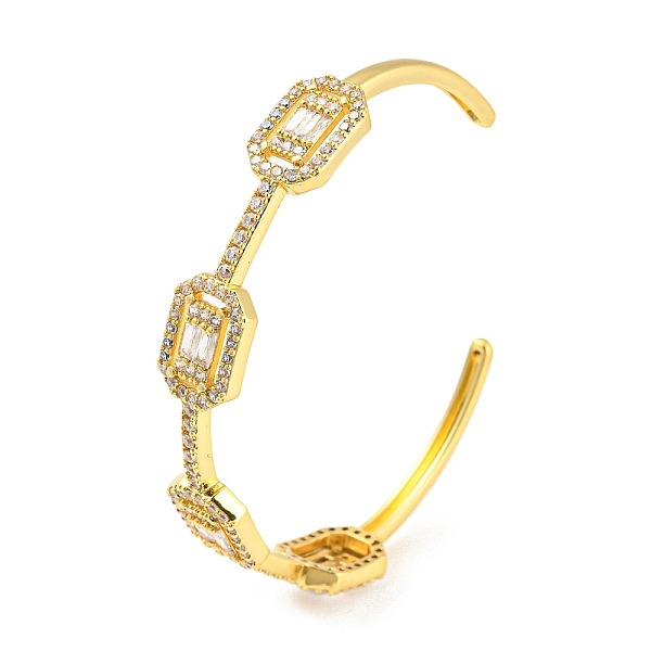 PandaHall Rack Plating Brass Cubic Zirconia Rectangle Beaded Open Cuff Bangle, Long-Lasting Plated, Lead Free & Cadmium Free, Real 18K Gold..., Clear
PandaHall Rack Plating Brass Cubic Zirconia Rectangle Beaded Open Cuff Bangle, Long-Lasting Plated, Lead Free & Cadmium Free, Real 18K Gold..., Clear