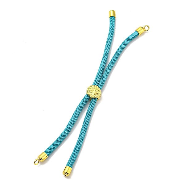 PandaHall Nylon Cords Bracelet Makings Fit for Connector Charms, with Golden Brass Tree Slider Beads, Long-Lasting Plated, Light Sea Green... 
PandaHall Nylon Cords Bracelet Makings Fit for Connector Charms, with Golden Brass Tree Slider Beads, Long-Lasting Plated, Light Sea Green...