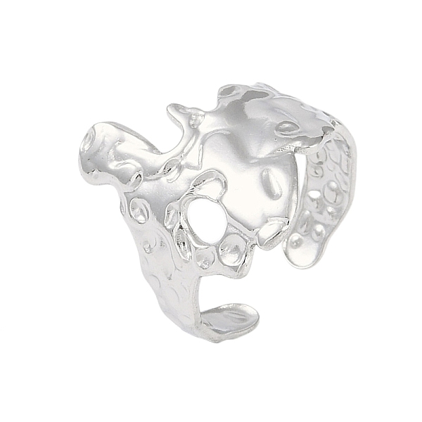 PandaHall 304 Stainless Steel Textured Open Cuff Rings, Irregular Geometry Wide Band Ring for Women, Stainless Steel Color, 20.5mm, Inner...
PandaHall 304 Stainless Steel Textured Open Cuff Rings, Irregular Geometry Wide Band Ring for Women, Stainless Steel Color, 20.5mm, Inner...