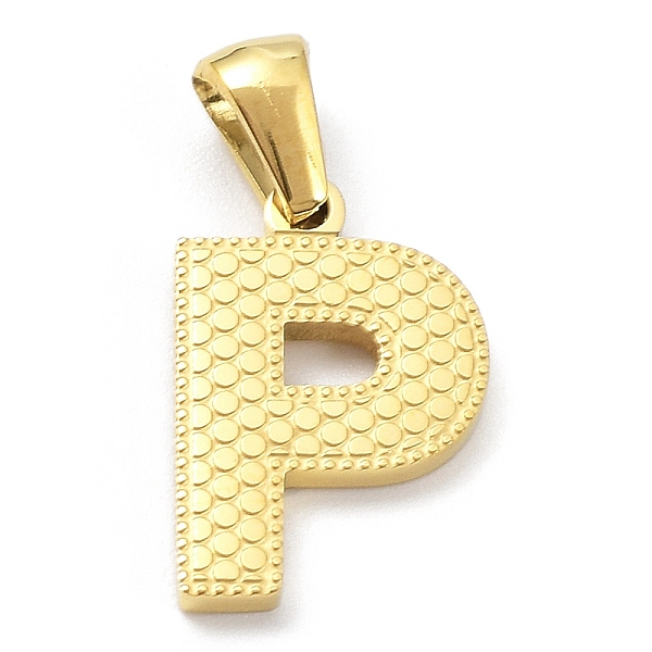 PandaHall Ion Plating(IP) 316L Surgical Stainless Steel Pendants, Real 18K Gold Plated, Letter Charm, Textured, Letter P, 16.5x11x1.6mm...
PandaHall Ion Plating(IP) 316L Surgical Stainless Steel Pendants, Real 18K Gold Plated, Letter Charm, Textured, Letter P, 16.5x11x1.6mm...