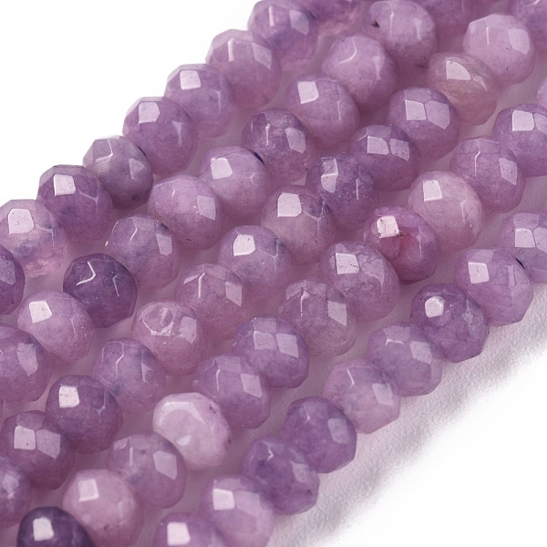 PandaHall Dyed Natural Malaysia Jade Rondelle Beads Strands, Faceted, Violet, 4x2~3mm, Hole: 1mm, about 115pcs/strand, 14 inch Malaysia Jade..., Purple
PandaHall Dyed Natural Malaysia Jade Rondelle Beads Strands, Faceted, Violet, 4x2~3mm, Hole: 1mm, about 115pcs/strand, 14 inch Malaysia Jade..., Purple