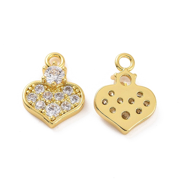 PandaHall Brass Micro Pave Cubic Zirconia Charms, Heart Charm, Real 18K Gold Plated, 12x9x2.7mm, Hole: 1.6mm Brass+Cubic Zirconia Heart..., Clear
PandaHall Brass Micro Pave Cubic Zirconia Charms, Heart Charm, Real 18K Gold Plated, 12x9x2.7mm, Hole: 1.6mm Brass+Cubic Zirconia Heart..., Clear