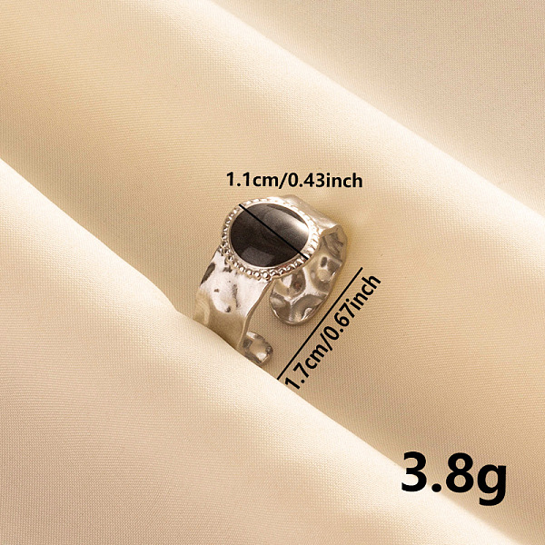 PandaHall Stylish 304 Stainless Steel Enamel Cuff Ring, Wide Band Open Ring for Women, Stainless Steel Color 304 Stainless Steel
PandaHall Stylish 304 Stainless Steel Enamel Cuff Ring, Wide Band Open Ring for Women, Stainless Steel Color 304 Stainless Steel