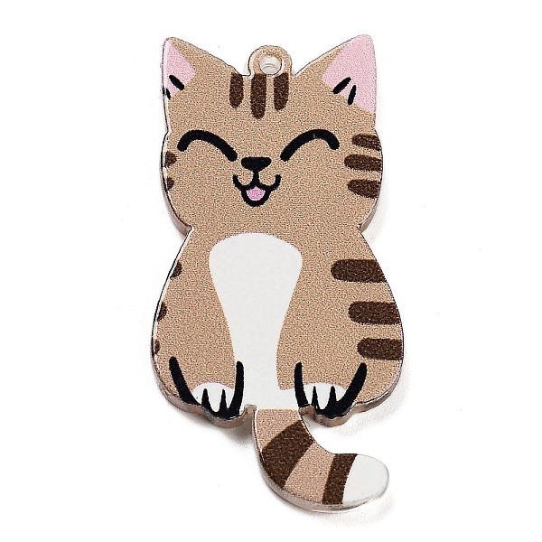 PandaHall Acrylic Pendants, Cat Theme, Tan, 40x20x2.2mm, Hole: 1.5mm Acrylic Cat Shape Orange
PandaHall Acrylic Pendants, Cat Theme, Tan, 40x20x2.2mm, Hole: 1.5mm Acrylic Cat Shape Orange