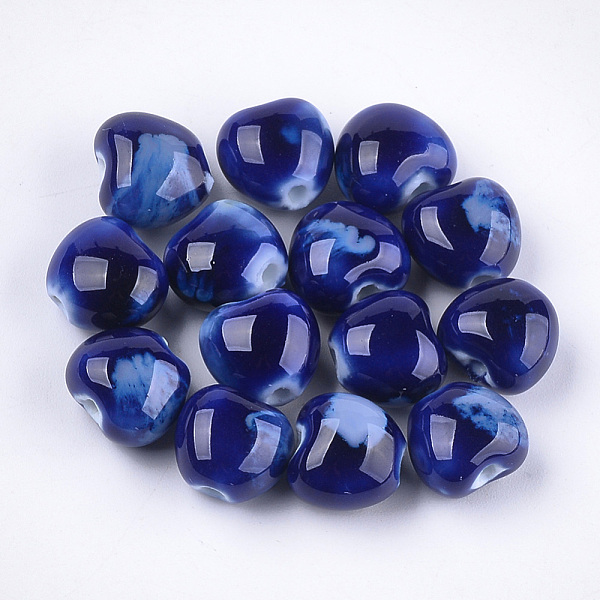 PandaHall Handmade Porcelain Beads, Fancy Antique Glazed Porcelain, Heart, Blue, 10.5~11.5x11.5~12.5x8.5~9mm, Hole: 1.5~2mm Porcelain Heart...
PandaHall Handmade Porcelain Beads, Fancy Antique Glazed Porcelain, Heart, Blue, 10.5~11.5x11.5~12.5x8.5~9mm, Hole: 1.5~2mm Porcelain Heart...