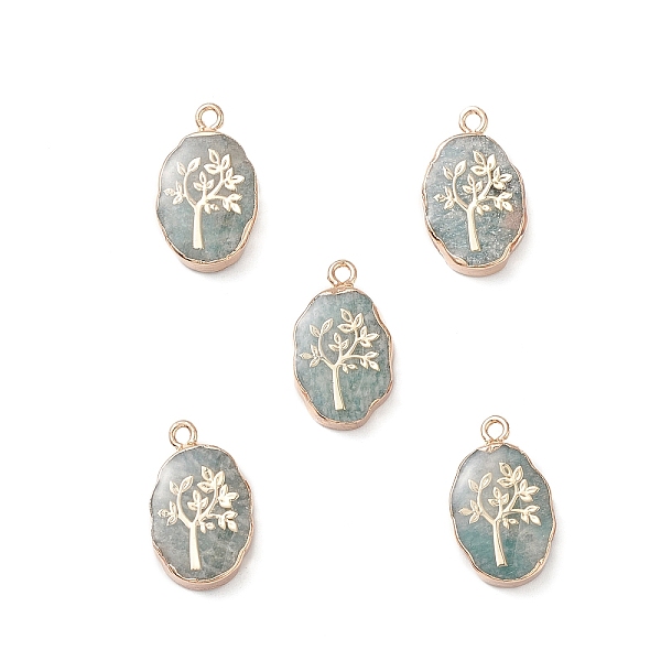 PandaHall Natural Green Aventurine Pendants, Oval Charms with Golden Brass Edge, 22x13x3~5.5mm, Hole: 1.8mm Green Aventurine Tree
PandaHall Natural Green Aventurine Pendants, Oval Charms with Golden Brass Edge, 22x13x3~5.5mm, Hole: 1.8mm Green Aventurine Tree