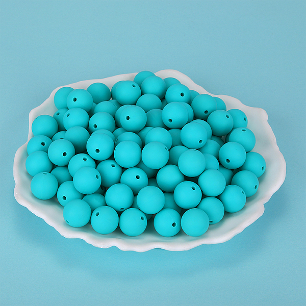 PandaHall Round Silicone Focal Beads, Chewing Beads For Teethers, DIY Nursing Necklaces Making, Turquoise, 15mm, Hole: 2mm Silicone Round..., Green
PandaHall Round Silicone Focal Beads, Chewing Beads For Teethers, DIY Nursing Necklaces Making, Turquoise, 15mm, Hole: 2mm Silicone Round..., Green