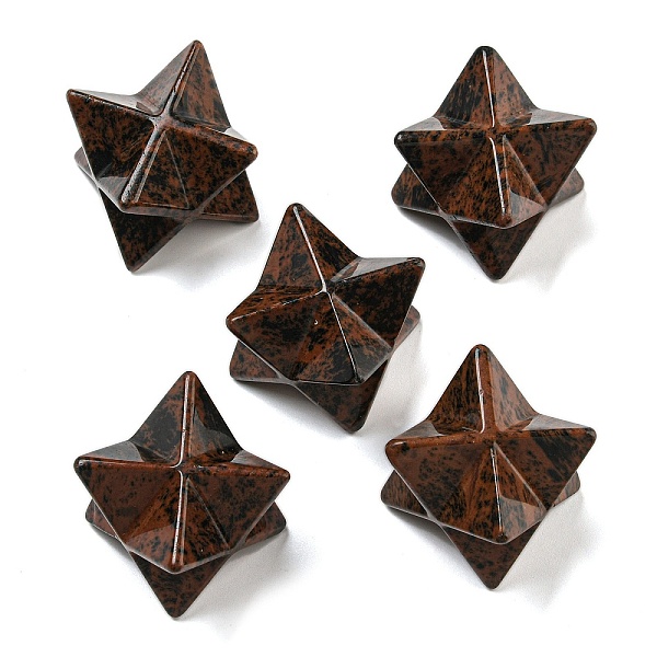 PandaHall Natural Mahogany Obsidian Beads, No Hole/Undrilled, Merkaba Star, 25x25x25mm Mahogany Obsidian Star
PandaHall Natural Mahogany Obsidian Beads, No Hole/Undrilled, Merkaba Star, 25x25x25mm Mahogany Obsidian Star