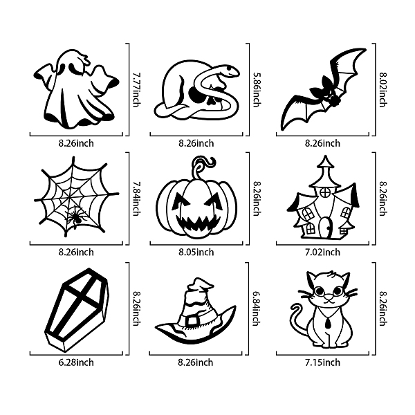 PandaHall BENECREAT 18PCS Halloween Stained Glass Effect Paper Pumpkin/Ghost/Bat DIY Suncatcher Kit with 32PCS Tissue Paper for Window Art...
PandaHall BENECREAT 18PCS Halloween Stained Glass Effect Paper Pumpkin/Ghost/Bat DIY Suncatcher Kit with 32PCS Tissue Paper for Window Art...
