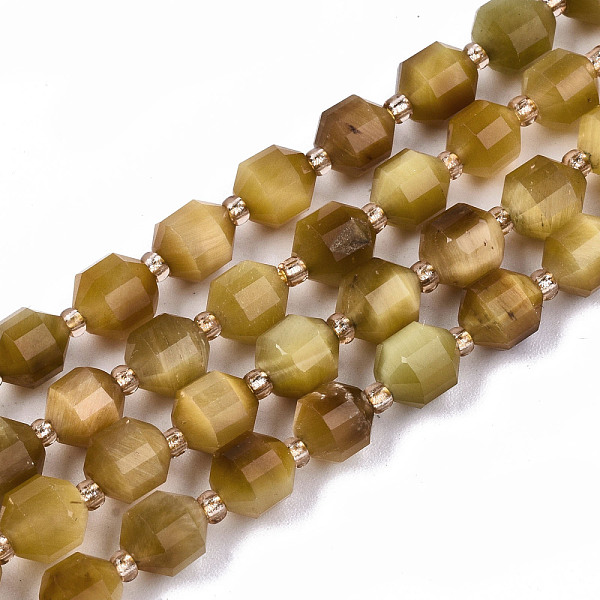 PandaHall Natural Gold Tiger Eye Beads Strands, Round, Faceted, 6x5.5mm, Hole: 1mm, about 52pcs/strand, 14.96 inch(38cm) Tiger Eye Round
PandaHall Natural Gold Tiger Eye Beads Strands, Round, Faceted, 6x5.5mm, Hole: 1mm, about 52pcs/strand, 14.96 inch(38cm) Tiger Eye Round