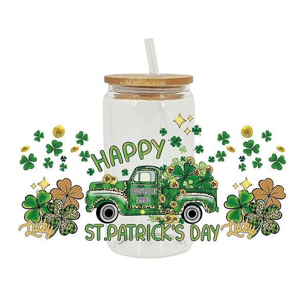 PandaHall Saint Patrick's Day Theme PET Clear Film Green Shamrock Rub on Transfer Stickers for Glass Cups, Waterproof Cup Wrap Transfer...
PandaHall Saint Patrick's Day Theme PET Clear Film Green Shamrock Rub on Transfer Stickers for Glass Cups, Waterproof Cup Wrap Transfer...